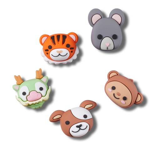 3D Animal Mix Face 5 Pack
